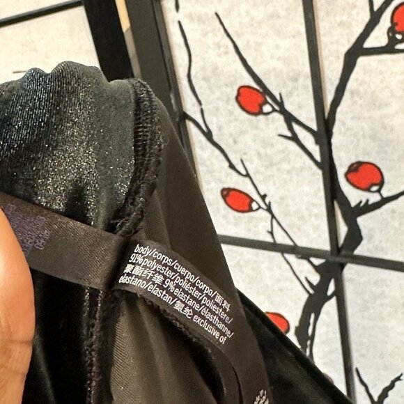 Victorias Secret Pants Women Size XS Velour Velvet Pants Dark Green Slim Leg - Picture 6 of 6